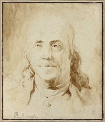 Benjamin Franklin, um 1778 von Jean-Honore Fragonard