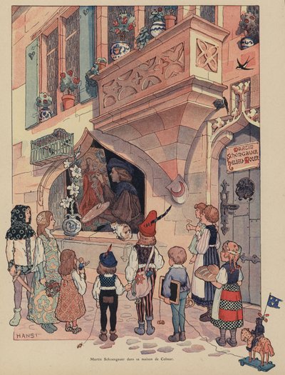 Martin Schongauer, Alsace målare och grafiker i sitt hus i Colmar av Jean Jacques Waltz