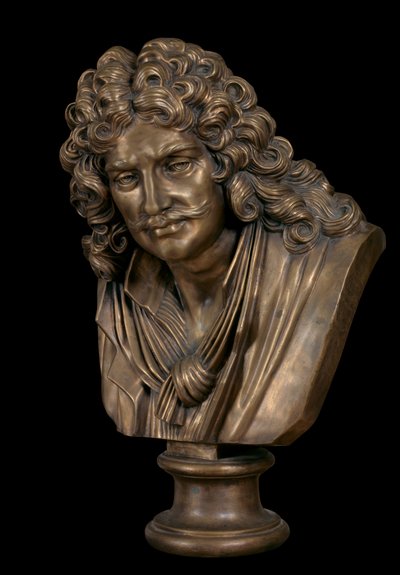 Bronzebüste von Molière von Jean-Jacques Caffieri