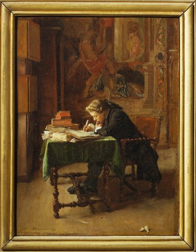Jeune homme travaillant - Ung man som arbetar ... av Jean Louis Ernest Meissonier