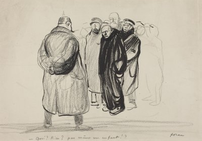 Tomhänta, besättningen på en zeppelinare av Jean-Louis Forain