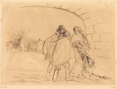 Mötet under valvet (första planschen) av Jean-Louis Forain