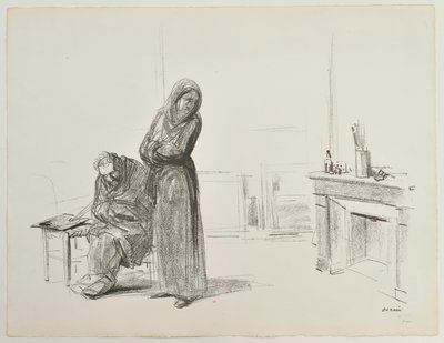 [Personer i en ateljé] av Jean-Louis Forain