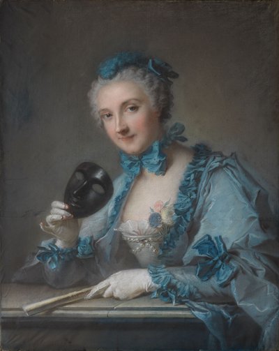 Porträtt av Louise-Geneviève Royer av Jean-Marc Nattier