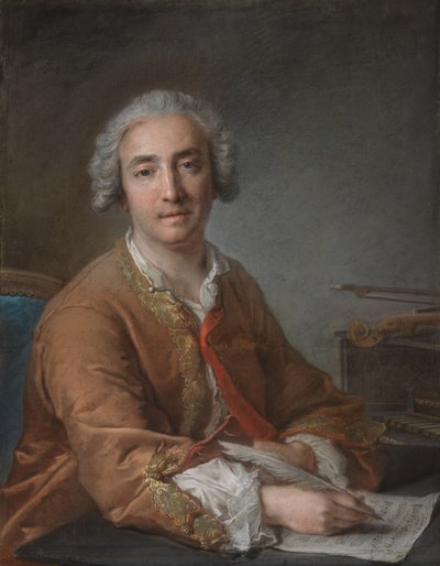 Porträtt av kompositören Joseph-Nicolas-Pancrace Royer av Jean-Marc Nattier