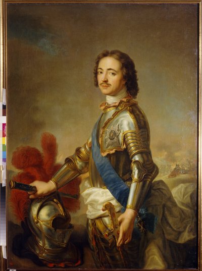 Porträtt av Peter 1, den store (1672-1725) tsaren av Ryssland av Jean Marc Nattier