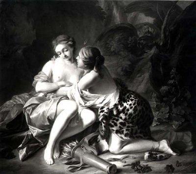 Jupiter och Callisto av Jean Simon Berthelemy