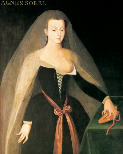 Porträtt av Agnès Sorel (målning) av Jean (after) Fouquet