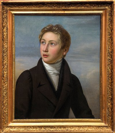 The Portrait of Liszt Child - Porträtt av Franz Liszt (1811-1886), av Jean Vignaud (1775-1826) 1826 - Museum of Fine Arts of Nimes av Jean (after) Vignaud
