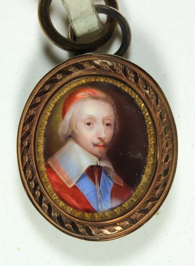 Armand-Jean Du Plessis, Cardinal, Duc De Richelieu (emalj) av Jean (school of) Petitot
