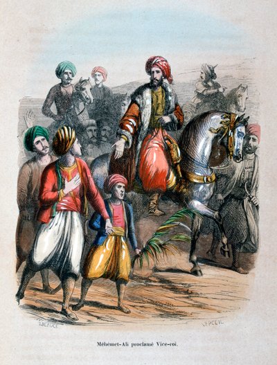 Mehmet Ali utropade till vicekonung, 1805 1847 av Jean Adolphe Beauce