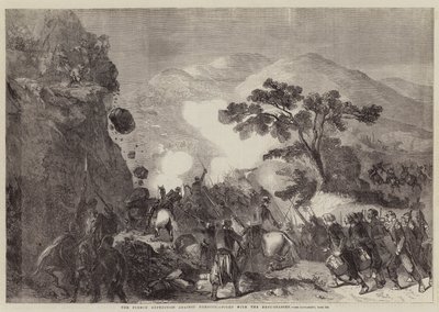 Den franska expeditionen mot Marocko, slåss med Beni-Snassen av Jean Adolphe Beauce