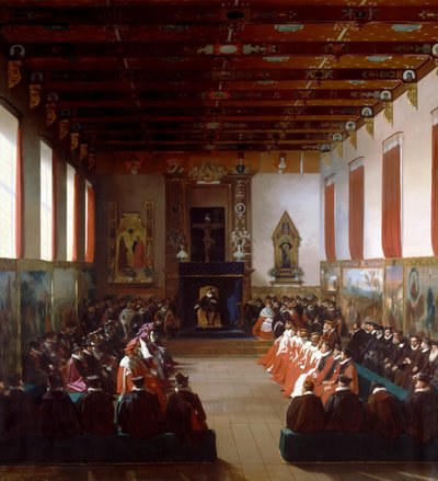 The Assembly of Notables at Rouen av Henry IV 1596 av Jean Alaux