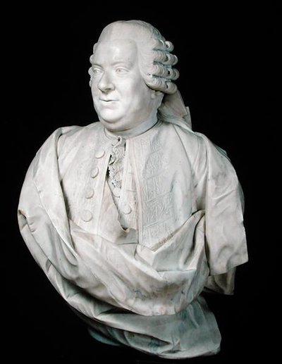 Byst av Nicolas Beaujon (1718-86) (marmor) av Jean Antoine (attr. to) Houdon