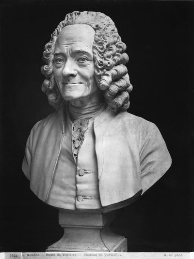 Byst av Voltaire (marmor) av Jean Antoine Houdon