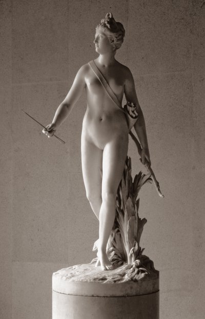 Diana jägarinnan, 1780 (marmor) av Jean Antoine Houdon