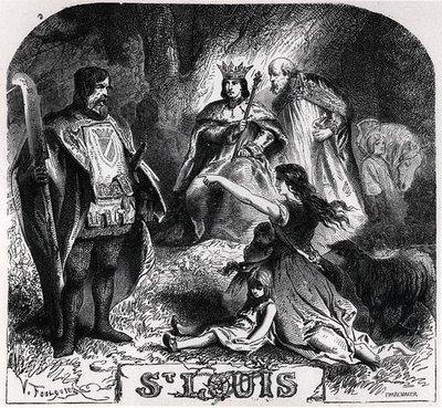 St. Louis gör rättvisa under en ek i Vincennes, från 