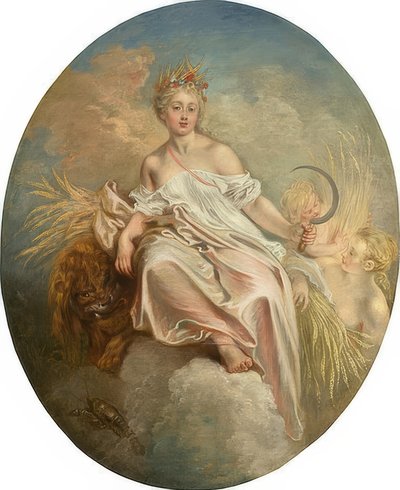 Ceres (sommar). C. 1717/18 av Jean Antoine Watteau