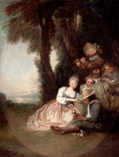 Champetrekonsert, 1715 av Jean Antoine Watteau
