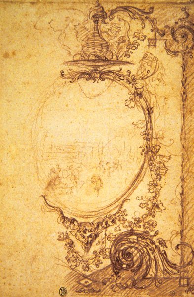 Design för dekorativ panel: höst av Jean Antoine Watteau