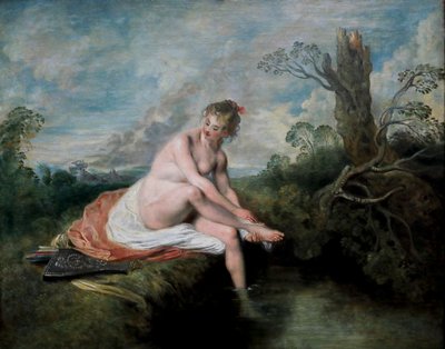 Diana vid hennes bad av Jean Antoine Watteau