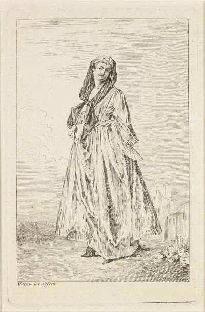 Modefiguren von Jean-Antoine Watteau