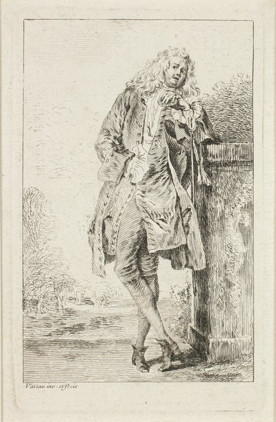Modische Figuren von Jean-Antoine Watteau