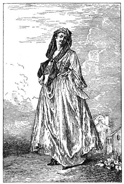 Französisches Kostüm, 1885 von Jean Antoine Watteau