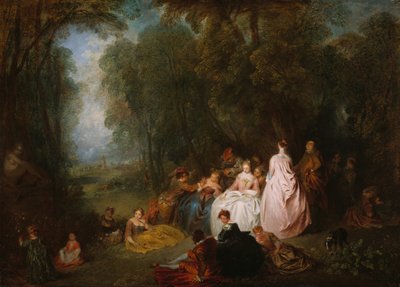 Pastoralsammankomst, 171821. av Jean Antoine Watteau