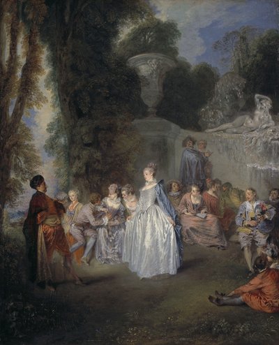 Venezianische Feste von Jean-Antoine Watteau