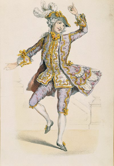 Galante Bauer, nach einer Zeichnung von Jean Antoine Watteau von Jean Antoine Watteau