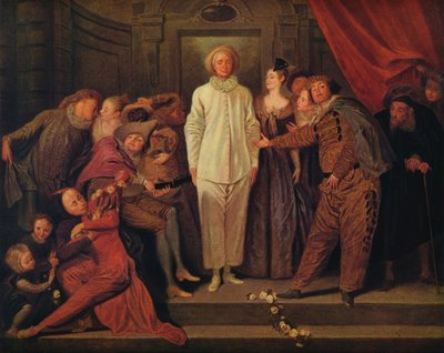 Italienska komiker, c1720 av Jean Antoine Watteau
