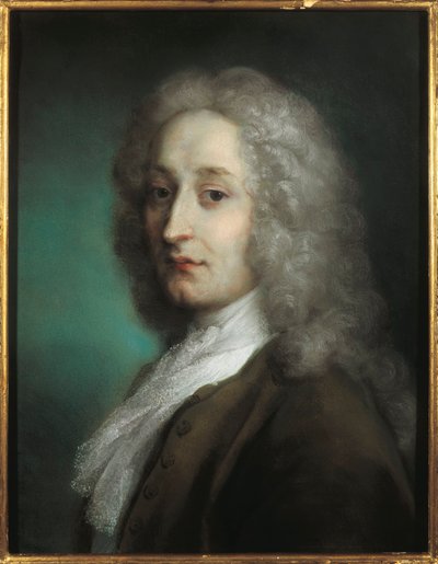 Italien, Treviso, Porträtt av Jean-Antoine Watteau av Jean Antoine Watteau