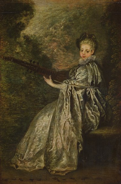 La Finette (par av 15958) av Jean Antoine Watteau