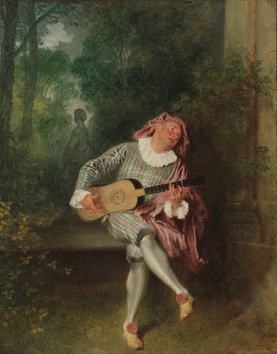 Mezzetin, ca 1718-20 (olja på duk) av Jean Antoine Watteau