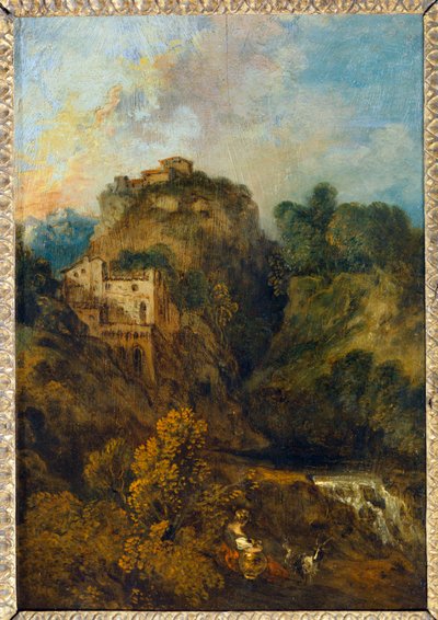 Paysage à la chèvre - Landskap med get ... av Jean-Antoine Watteau