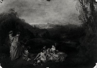 Friedliche Liebe, ca. 1718-19 von Jean Antoine Watteau