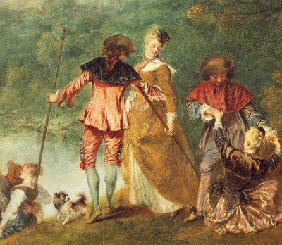 Pilgrimsfärd till Isle of Cythera, känd som Embarkation for Cythera (Cythere) av Jean Antoine Watteau