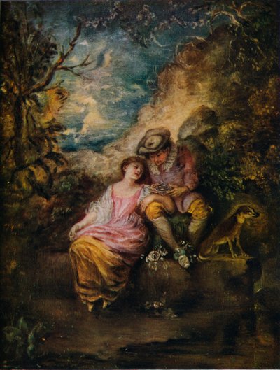 Pastorala scener, c1710 av Jean Antoine Watteau
