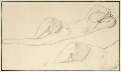 En liggande kvinnlig naken, av Jean Auguste Dominique Ingres