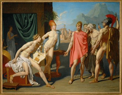 Akilles hälsar på Agamemnons ambassadörer av Jean Auguste Dominique Ingres