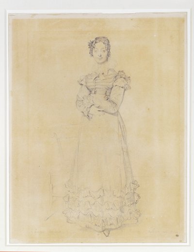 Francoise Leblanc, hustru till Jacques-Louis, sekreterare till Elisa ... av Jean Auguste Dominique Ingres