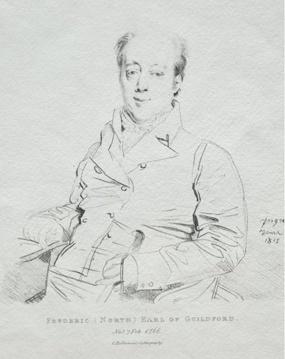 Frederic 5th Earl of Guilford av Jean Auguste Dominique Ingres