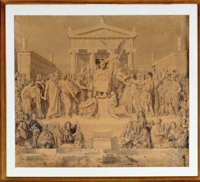 Homeros deifie - Homeros deifikation ... av Jean Auguste Dominique Ingres