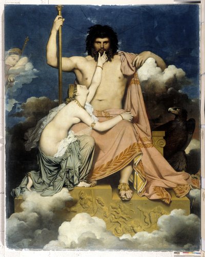 Jupiter och Thetis av Jean Auguste Dominique Ingres