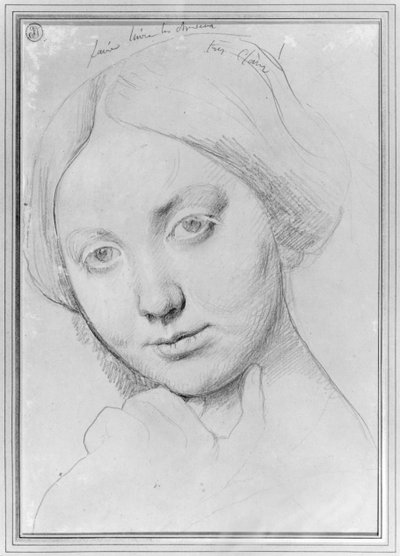 Louise de Broglie, grevinna av Haussonville, ca 1842 (grafit på papper) av Jean Auguste Dominique Ingres