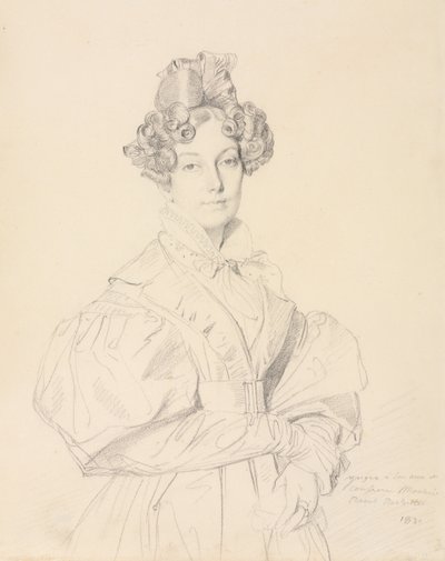 Madame Désiré Raoul-Rochette, 1830. av Jean Auguste Dominique Ingres