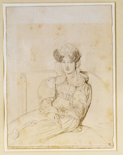 Marie Marcotte de Sainte Marie, svägerska till Marcotte ... av Jean Auguste Dominique Ingres