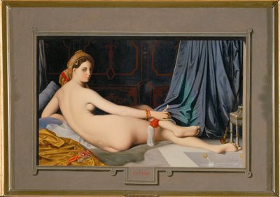 Odalisque (målning på duk) av Jean Auguste Dominique Ingres
