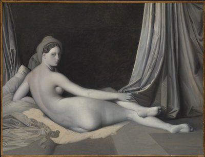 Odalisk i grisaille av Jean Auguste Dominique Ingres